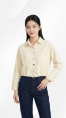 Kemeja Delia Soft Denim