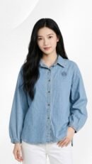 Kemeja Gaby Denim