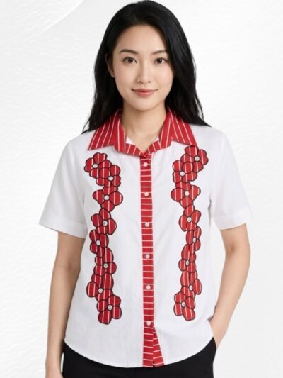 Atasan Livia Lengan Pendek Lipat