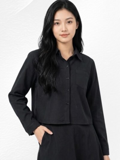 Kemeja Vivienne Soft Denim