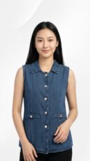 Marlene Denim Sleeveless Top