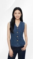 Nadia Denim Sleeveless Top