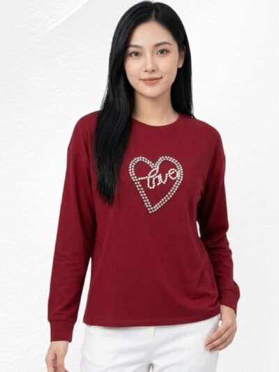 Quintina Atasan Kaos Lengan Panjang