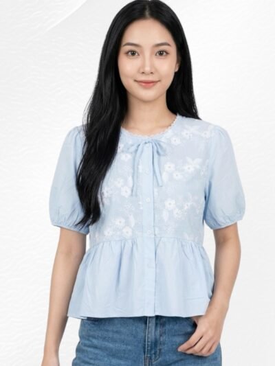 Blouse Olive Embroidery