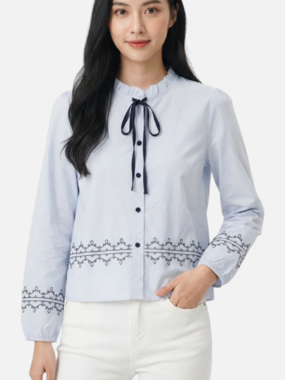 Blouse Daisy Embroidery