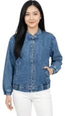 Alexa Denim Zip Jacket